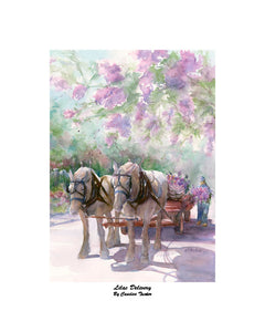 "Lilac Delivery", Candice Tucker, Limited Release, 20"x24" Large Print